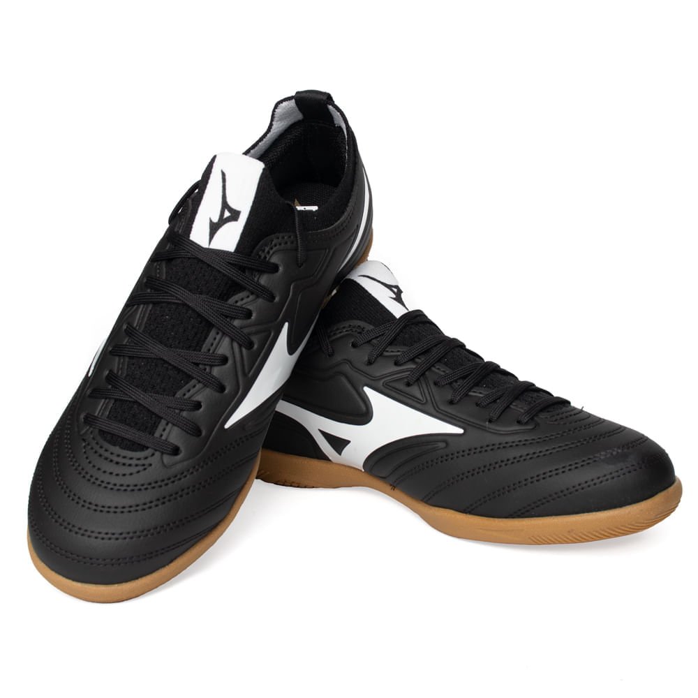 Chuteira Futsal Mizuno Juvenil Regent Preto/Branco Preto/Branco 7