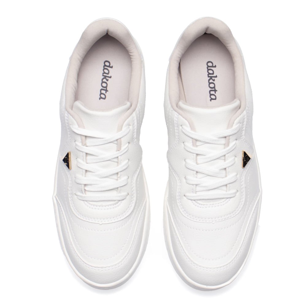 Tênis Feminino Dakota Casual Branco Branco 4