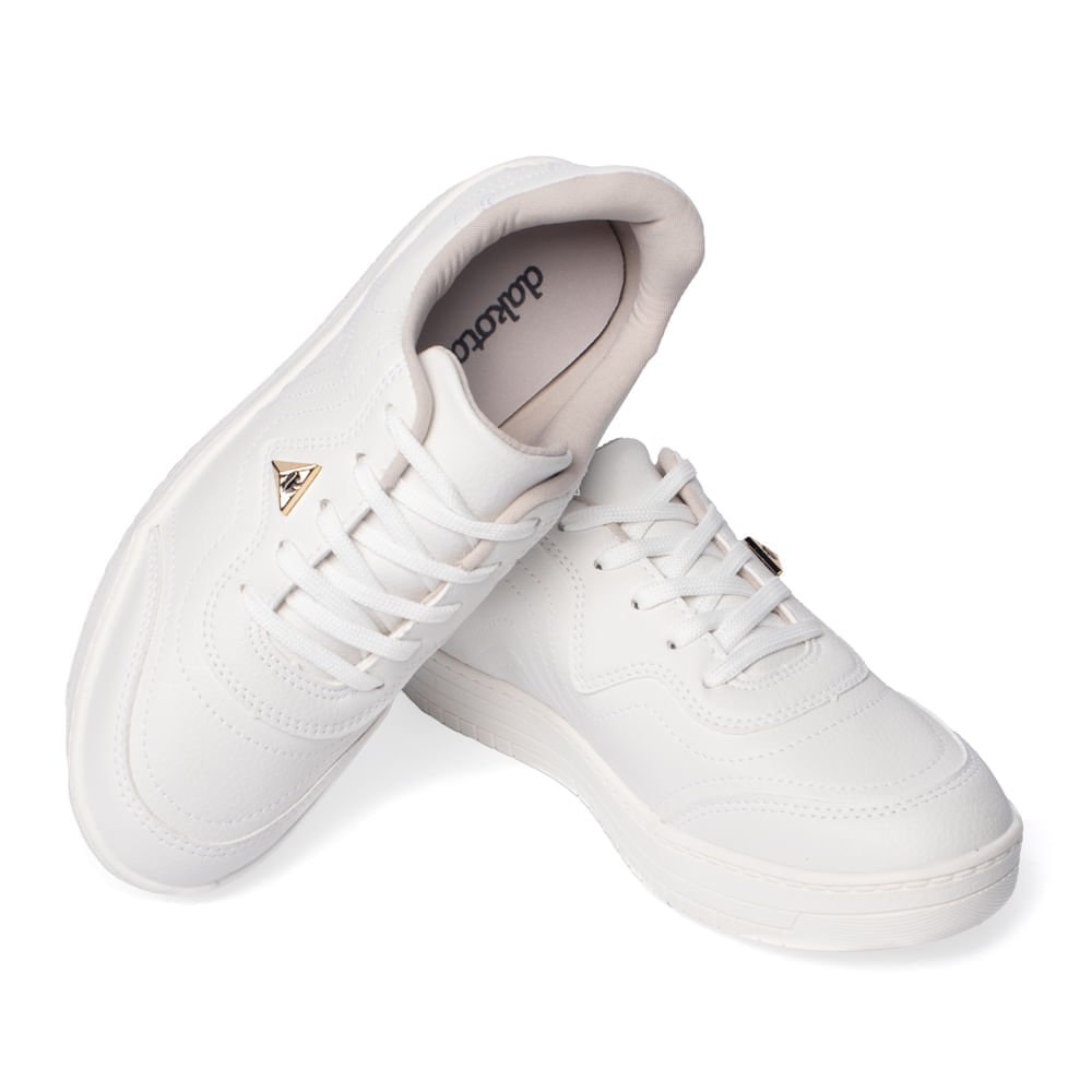 Tênis Feminino Dakota Casual Branco Branco 6