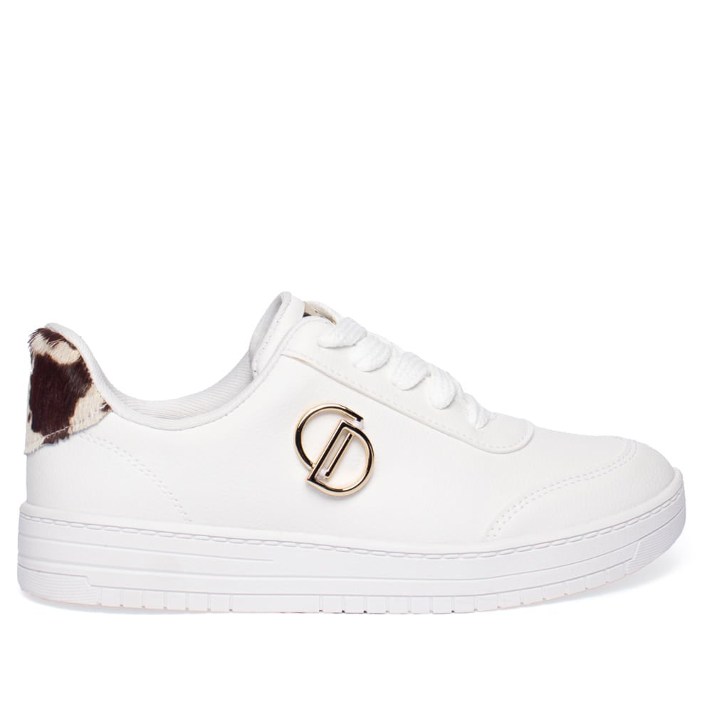Tênis Feminino Dakota Casual Animal Print Branco