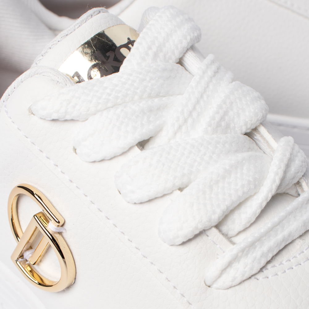 Tênis Feminino Dakota Casual Animal Print Branco Branco 5