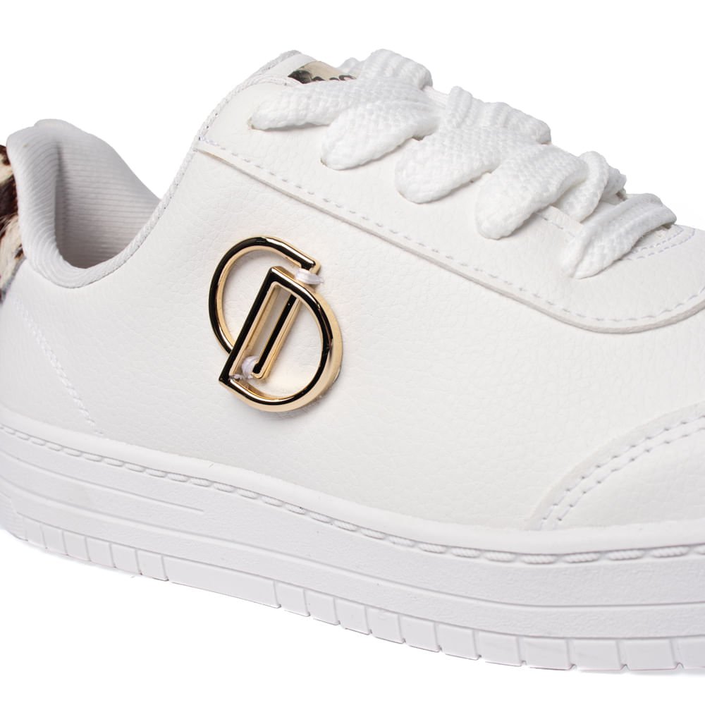 Tênis Feminino Dakota Casual Animal Print Branco Branco 6