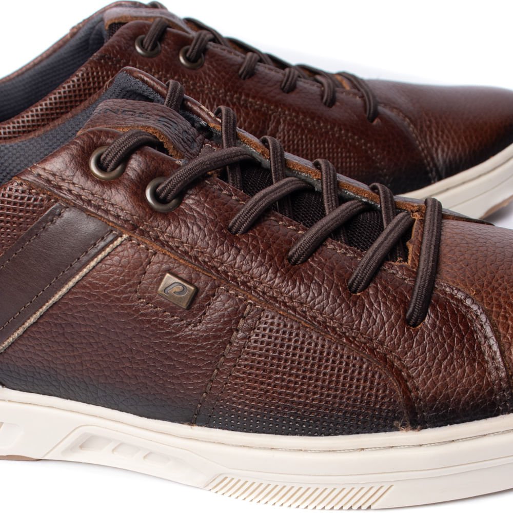 Sapato Masculino Pegada Dubai Napa Marrom Escuro Marrom Escuro 6