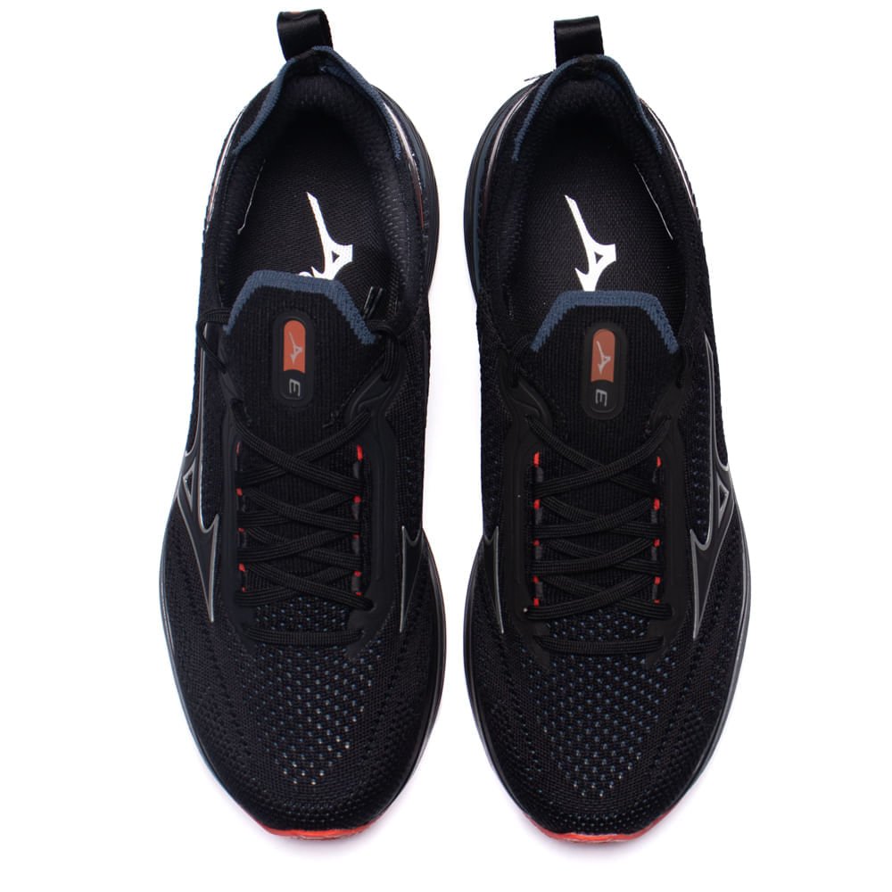 Tênis Masculino Mizuno Cool Ride 3 Preto/Vermelho Preto/Vermelho 4