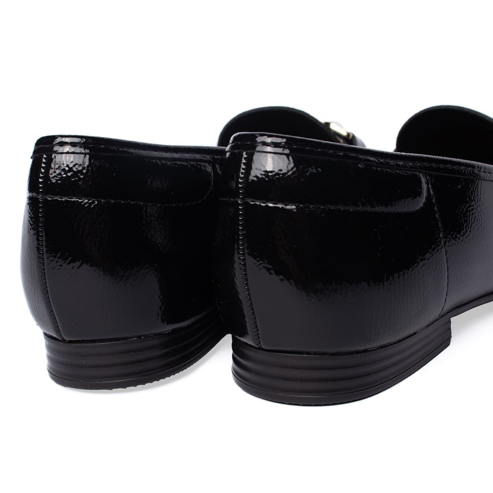Mocassim Feminino Beira Rio Verniz Preto Preto 5
