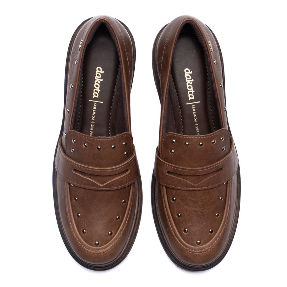 Mocassim Feminino Dakota Marrom Marrom 4