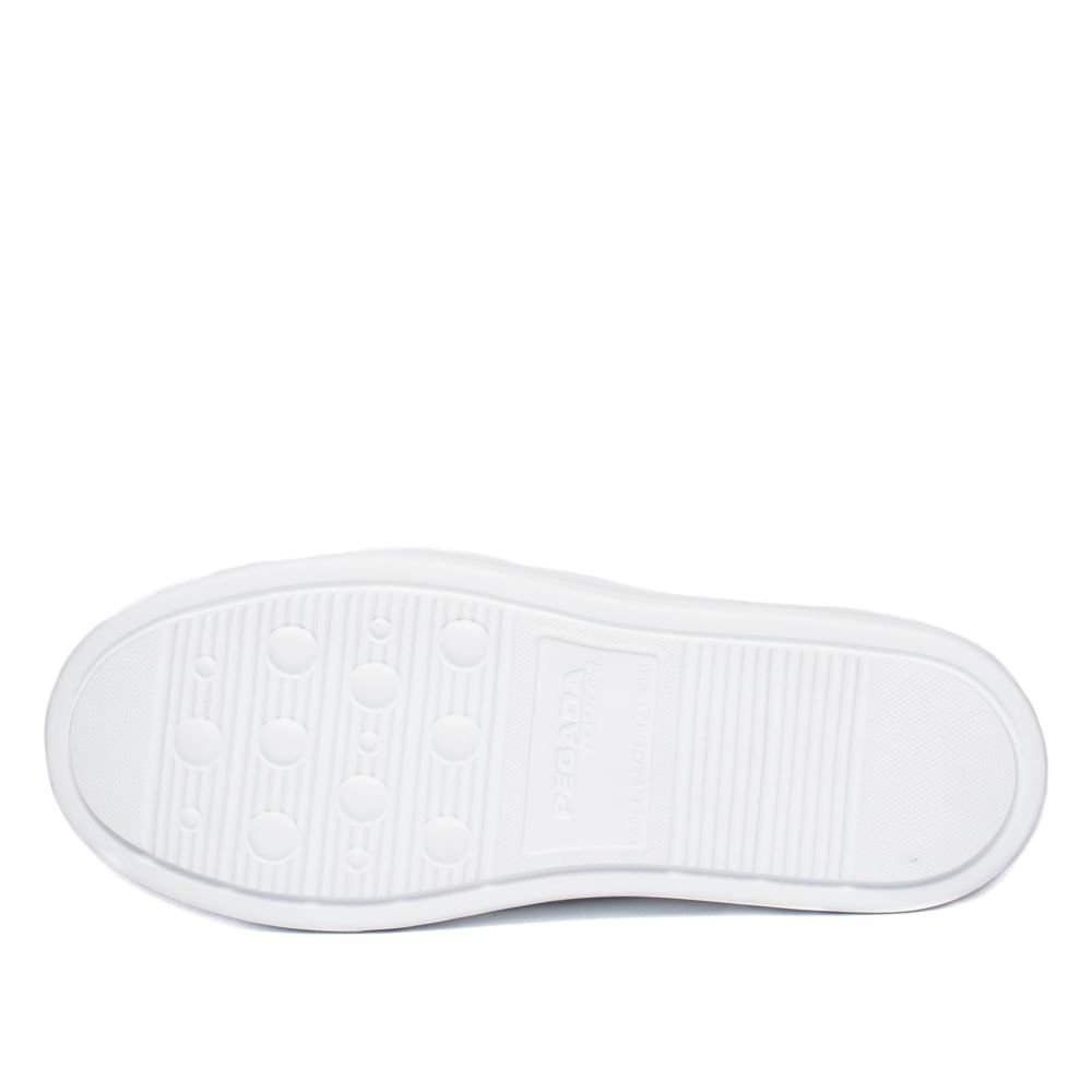 Tênis Feminino Pegada Couro Casual Branco Branco 2