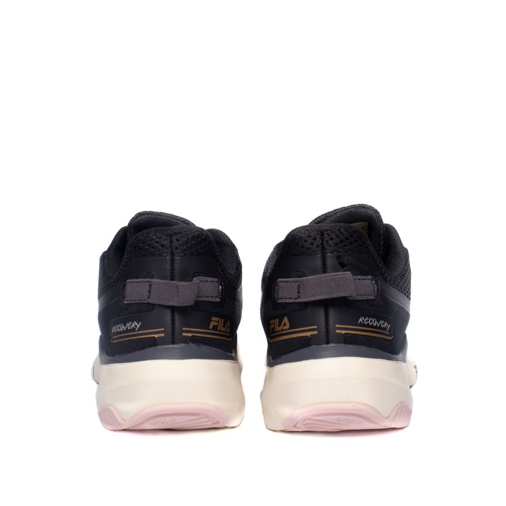 Tênis Feminino Fila Recovery Preto/Rosa Claro Preto/Rosa 3