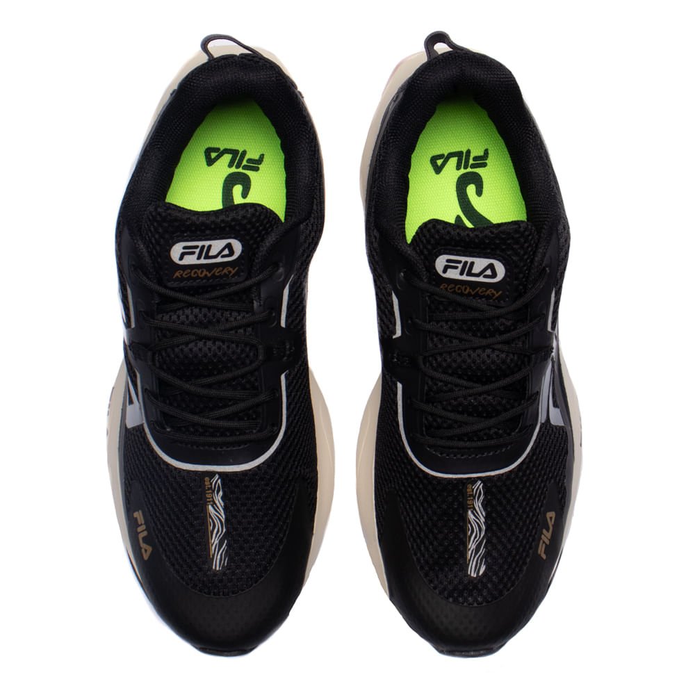 Tênis Feminino Fila Recovery Preto/Rosa Claro Preto/Rosa 4
