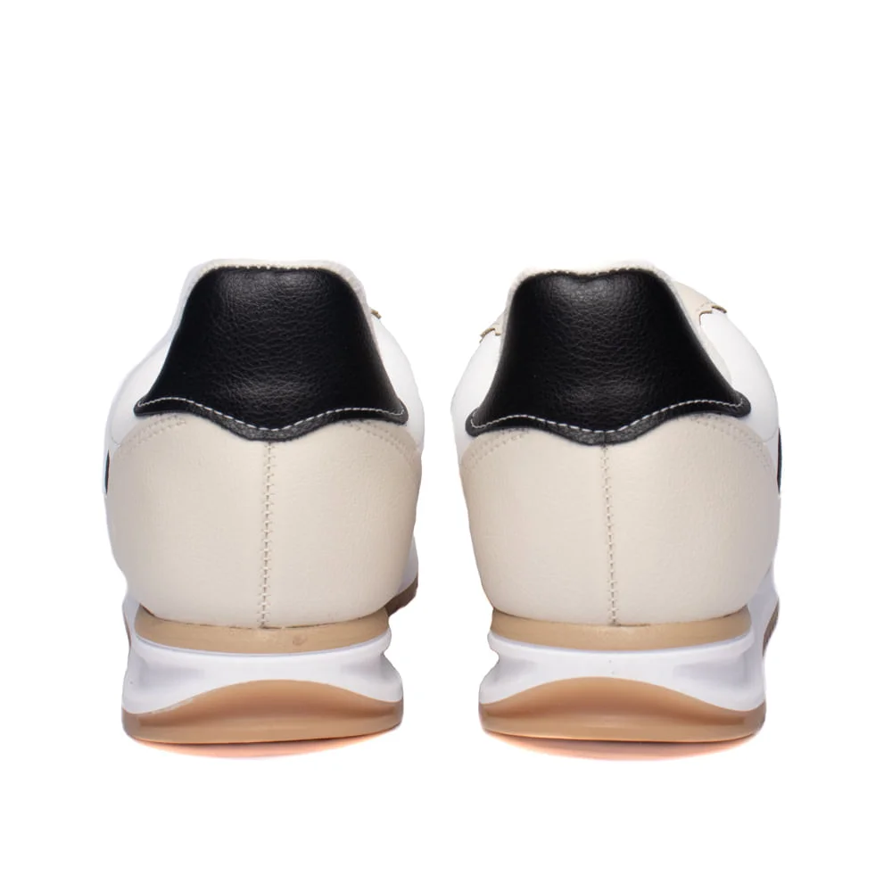 Tênis Feminino Vizzano Napa com Recortes Bege/Preto Bege/Preto 3