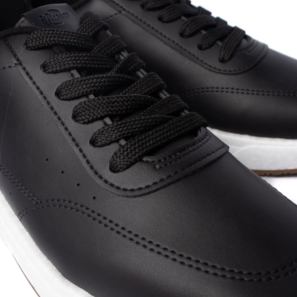 Sapatênis Masculino BR Sport Mônaco Casual Preto Preto 6