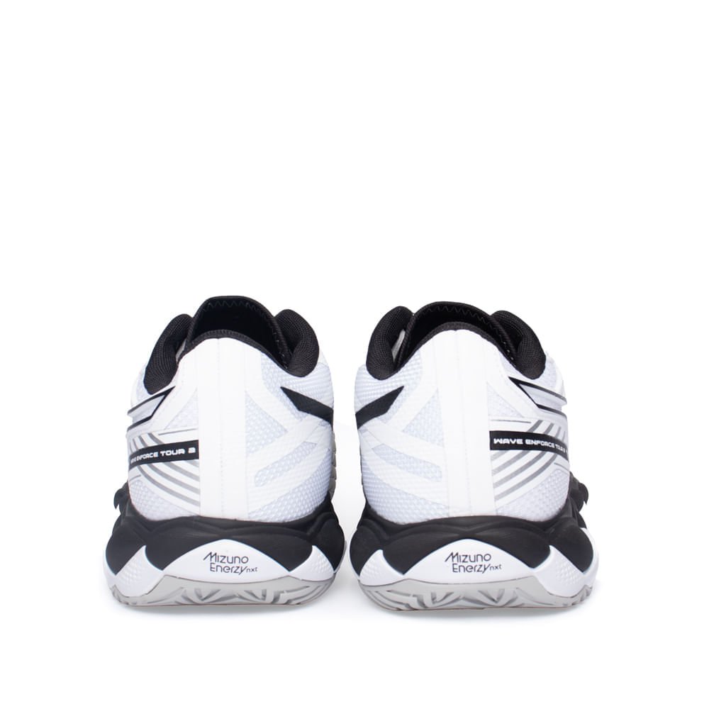 Tênis Masculino Mizuno Wave Enforce Tour 2 Esporte Tênis Branco/Preto Branco/Preto 3