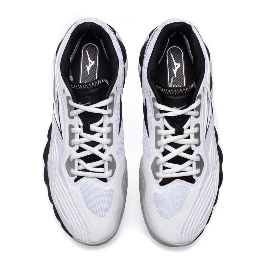 Tênis Masculino Mizuno Wave Enforce Tour 2 Esporte Tênis Branco/Preto Branco/Preto 4