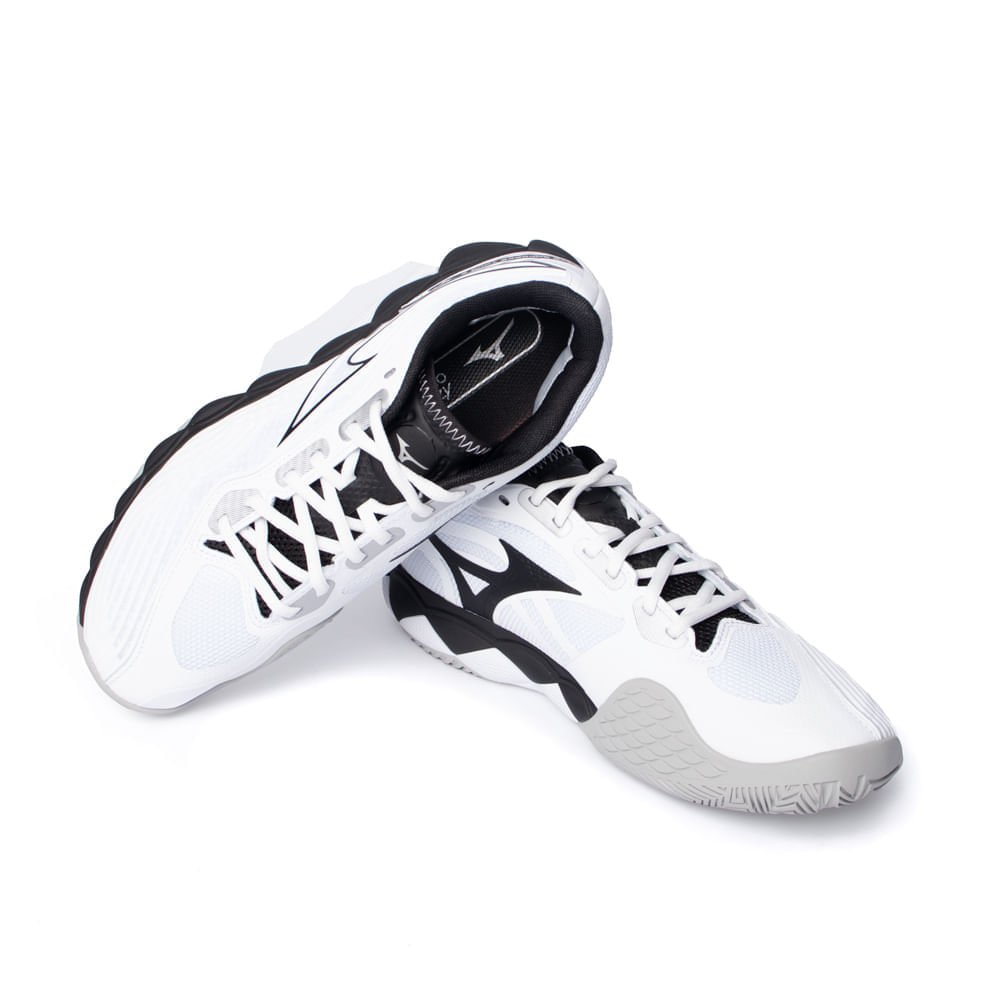 Tênis Masculino Mizuno Wave Enforce Tour 2 Esporte Tênis Branco/Preto Branco/Preto 5