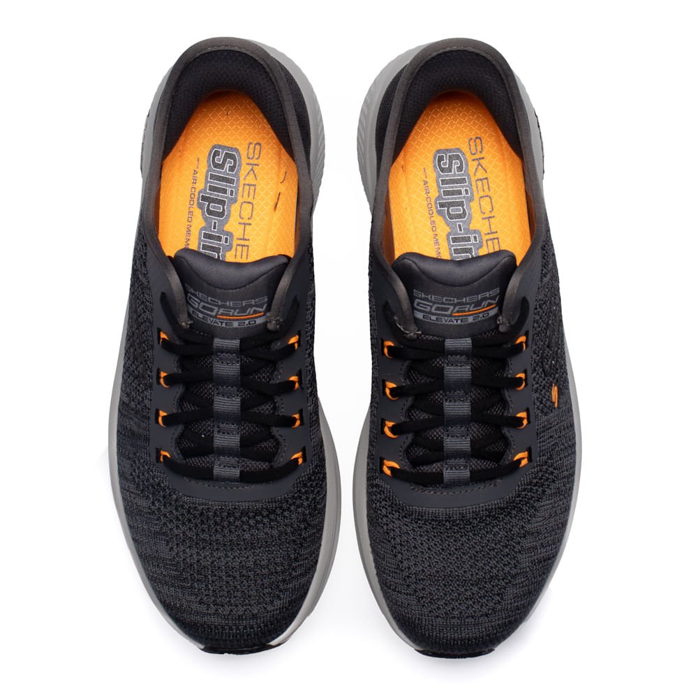 Tênis Masculino Skechers Go Run Elevate 2.0 Slip-ins Cinza Escuro Cinza Escuro 4