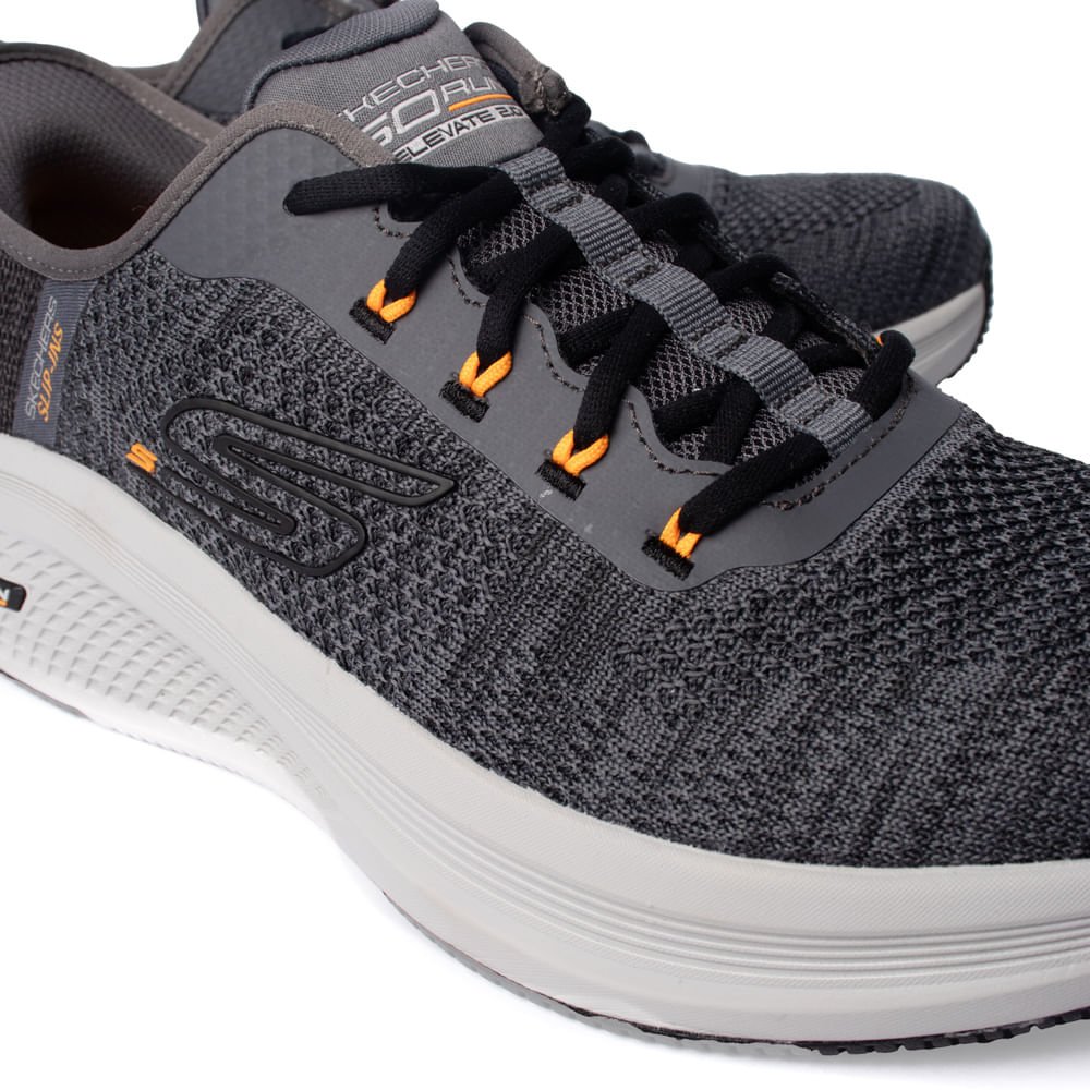 Tênis Masculino Skechers Go Run Elevate 2.0 Slip-ins Cinza Escuro Cinza Escuro 7