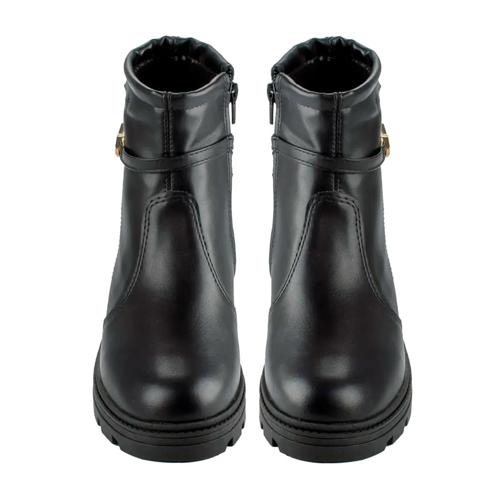 Bota Feminina Mississipi Cano Curto Tratorada Preto Preto 4