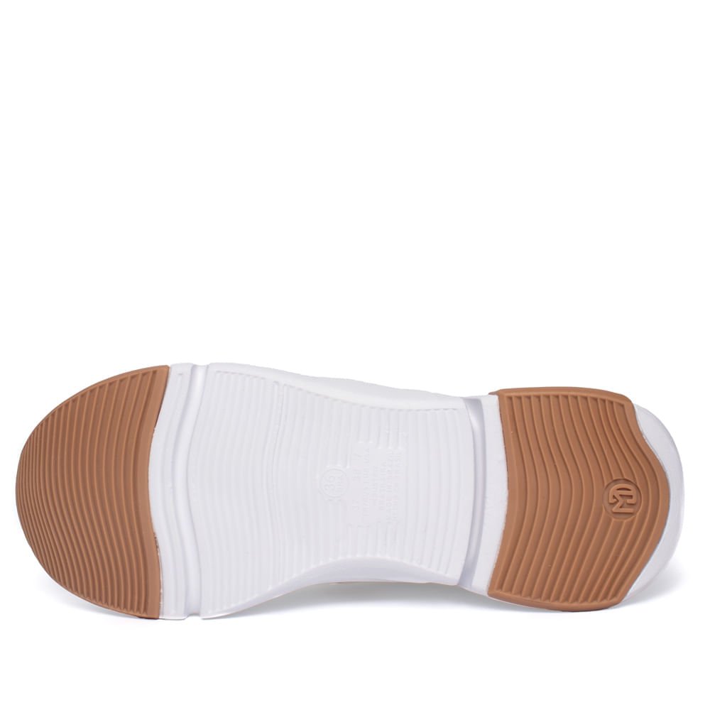 Tênis Feminino Modare Napa Suprema com Recortes Branco/Dourado Branco/Dourado 2