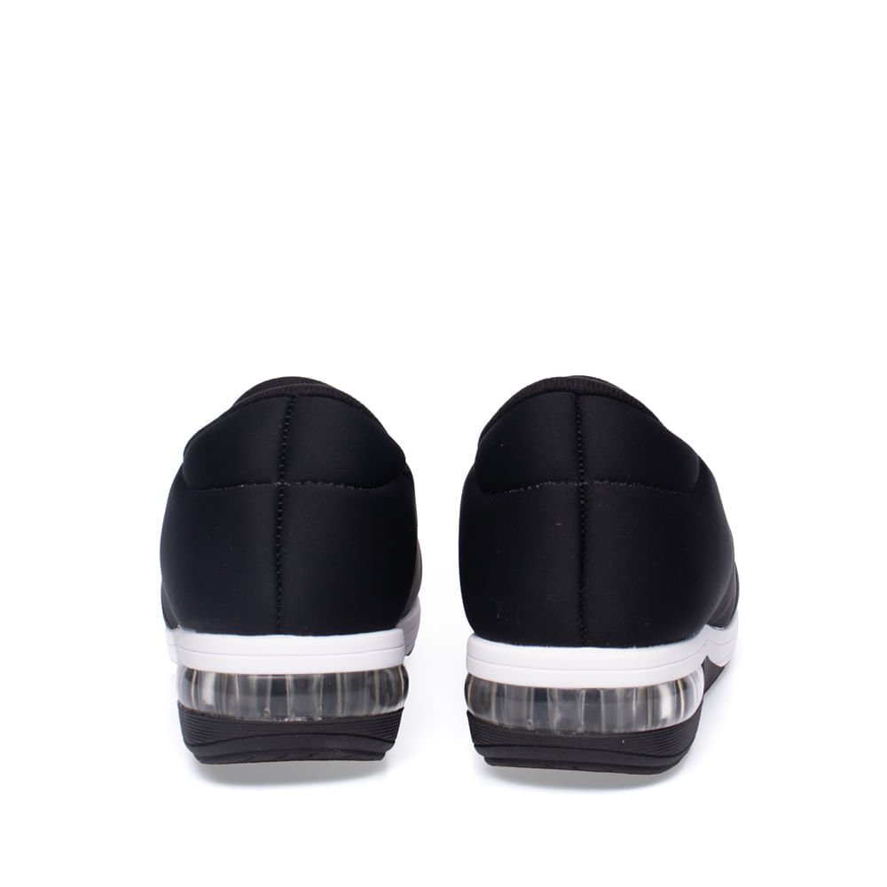 Tênis Feminino Modare Slip On Tecido Preto Preto 3