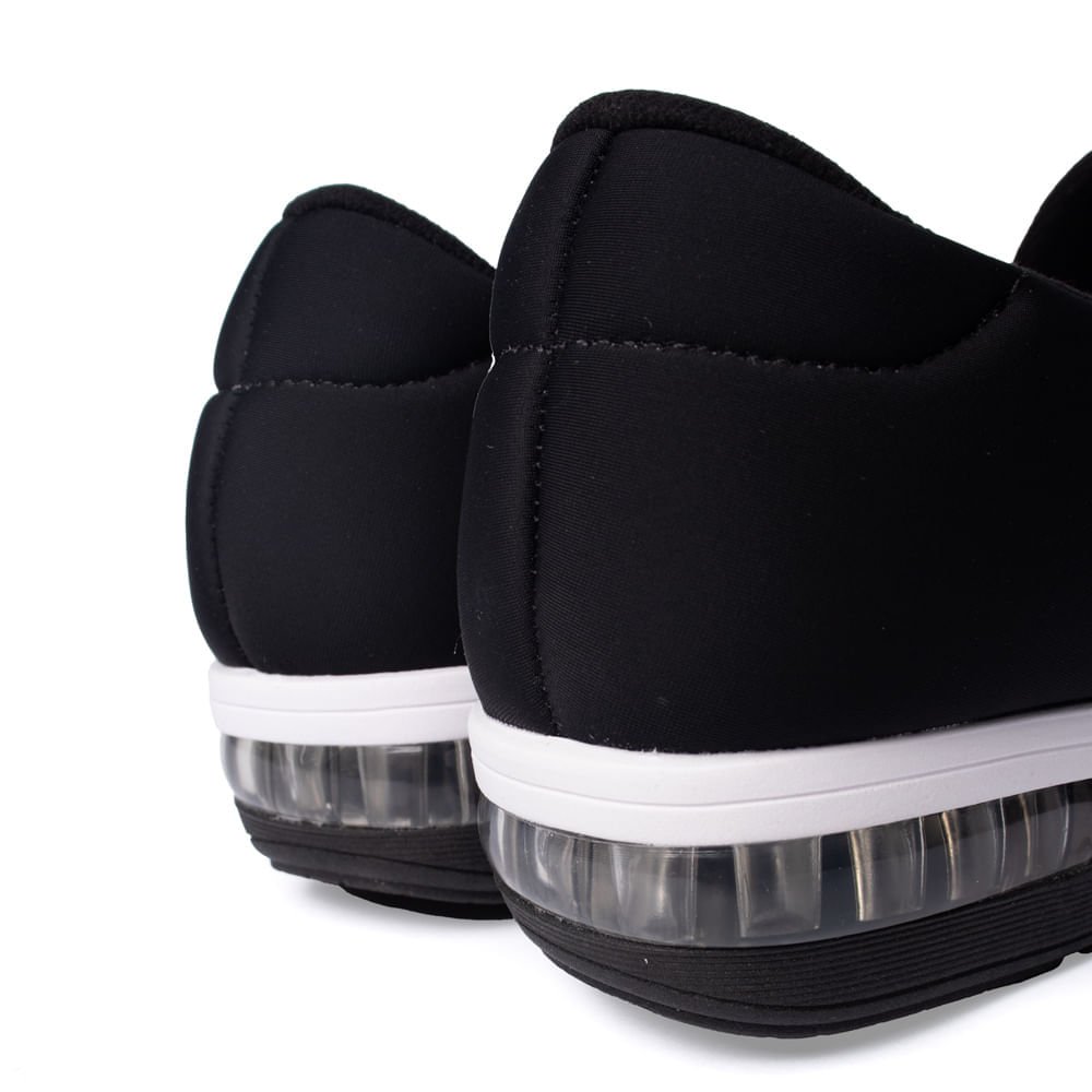Tênis Feminino Modare Slip On Tecido Preto Preto 4