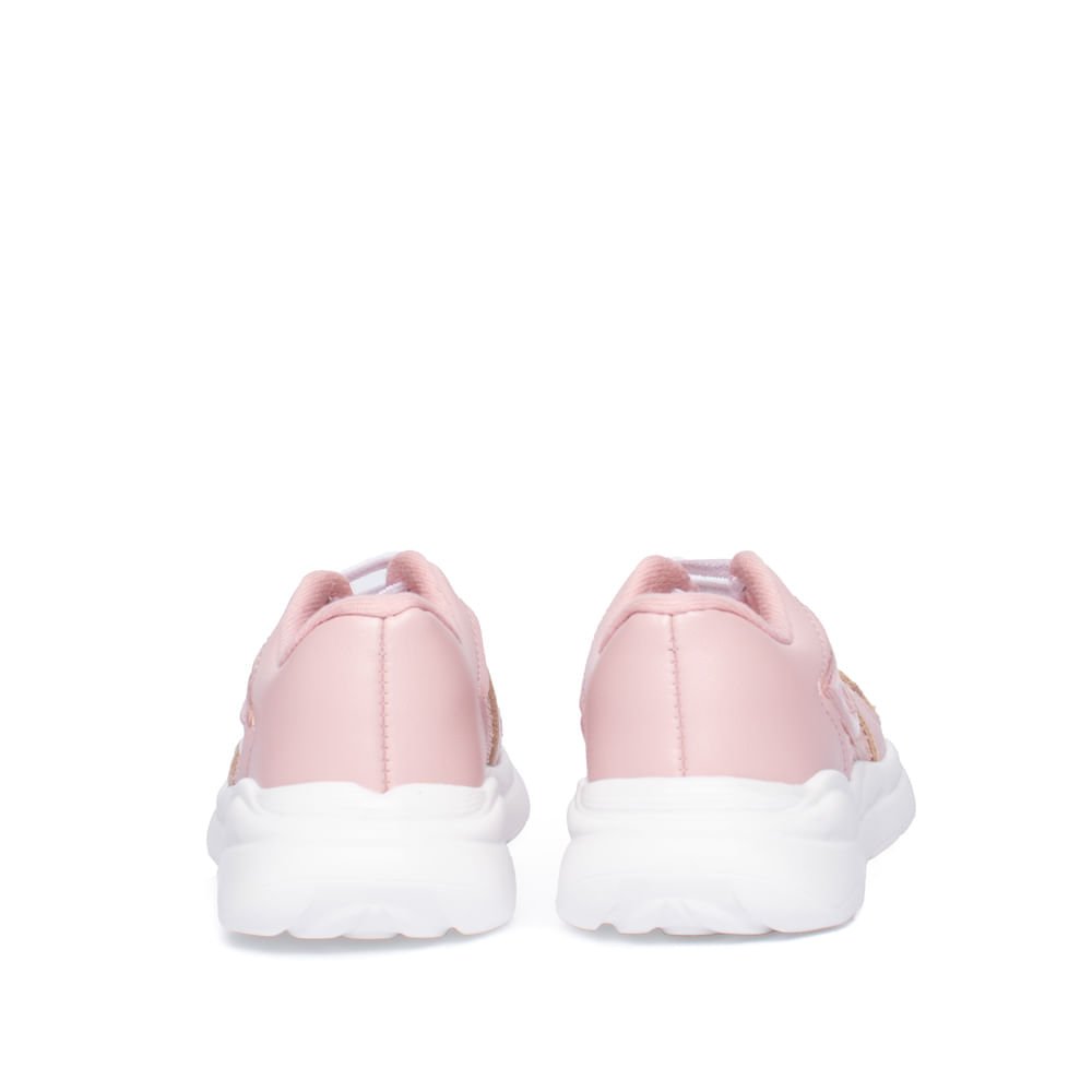 Tênis Infantil Molekinha com Coração Rosa Claro Rosa Claro 3