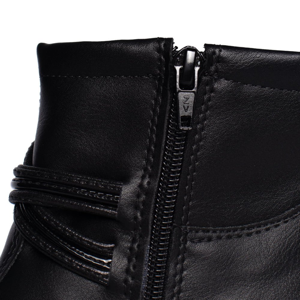 Bota Feminina Mississipi de Cano Curto Preta Preto 6