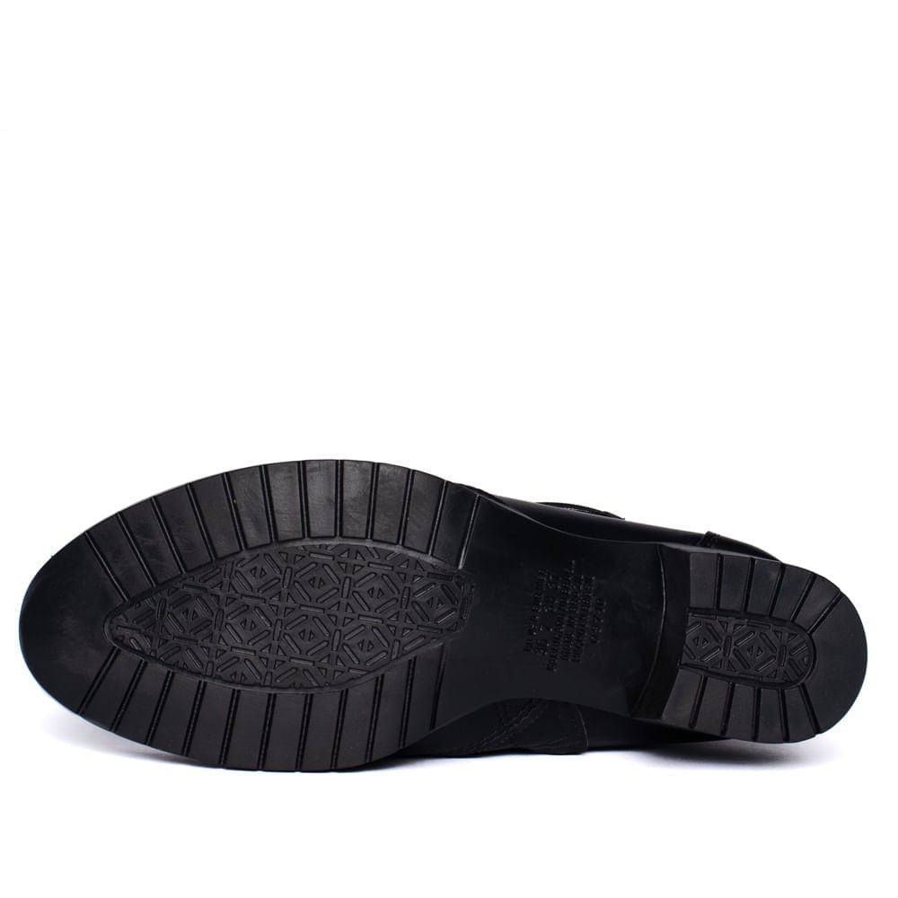 Bota Feminina Mississipi de Cano Curto Preta Preto 2