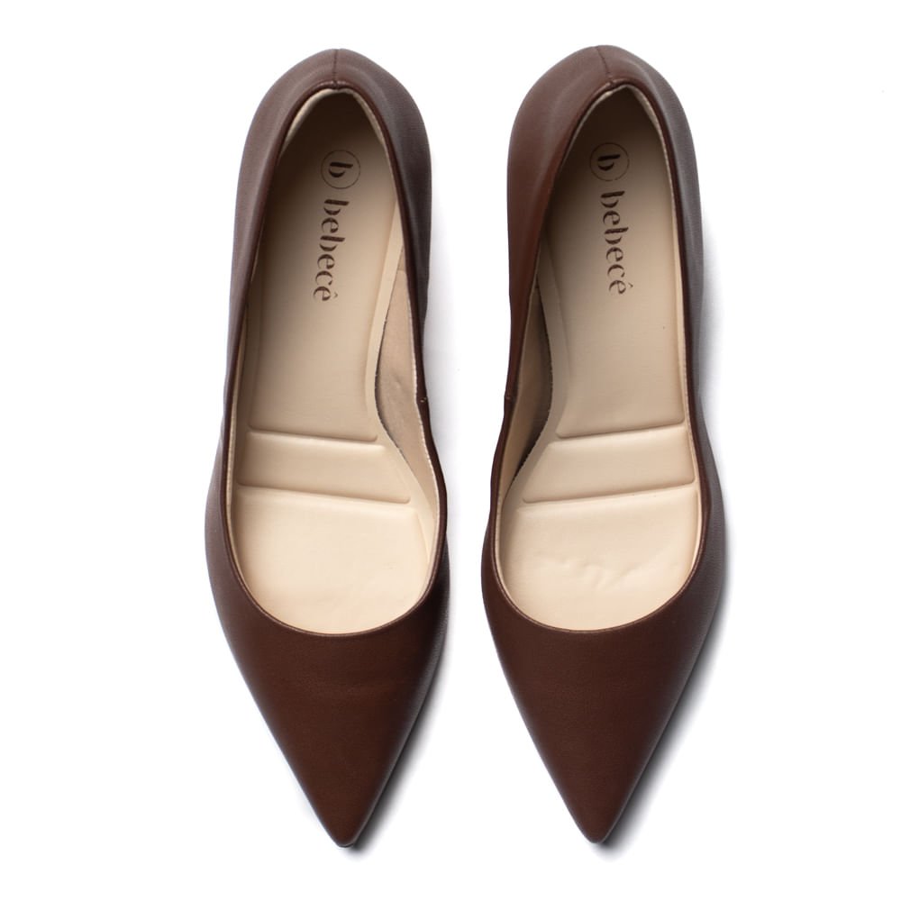 Sapato Feminino Bebecê Scarpin Marrom/Chocolate Marrom 4