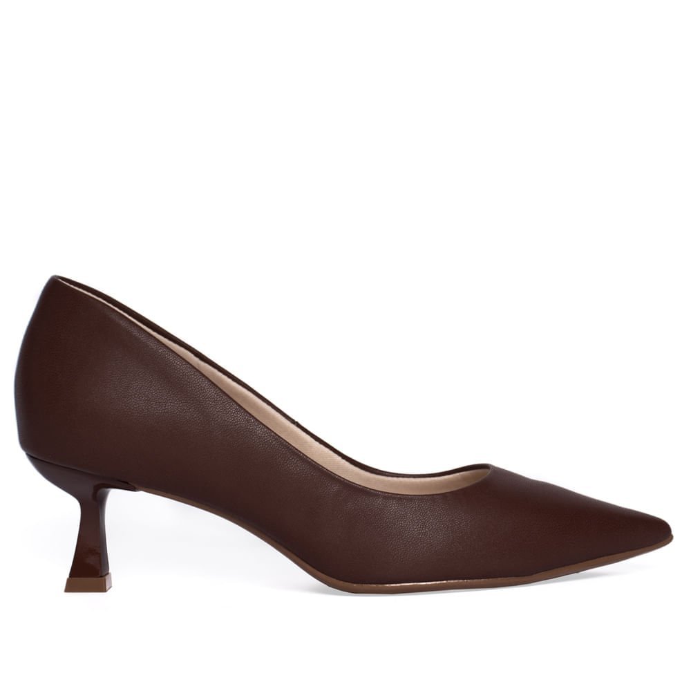 Sapato Feminino Bebecê Scarpin Marrom/Chocolate Marrom 1