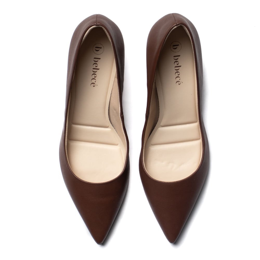 Sapato Feminino Bebecê Scarpin Marrom/Chocolate Marrom 4
