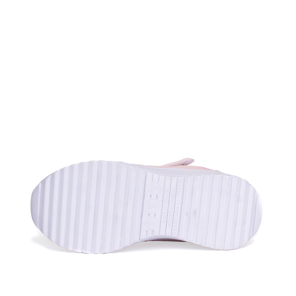 Tênis Infantil Club Happy Teen Refletivo Rosa Claro Rosa Claro 2