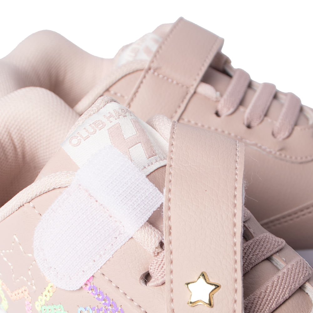 Tênis Infantil Club Happy Galaxy Estrelas Rosa Antigo Rosa Antigo 6