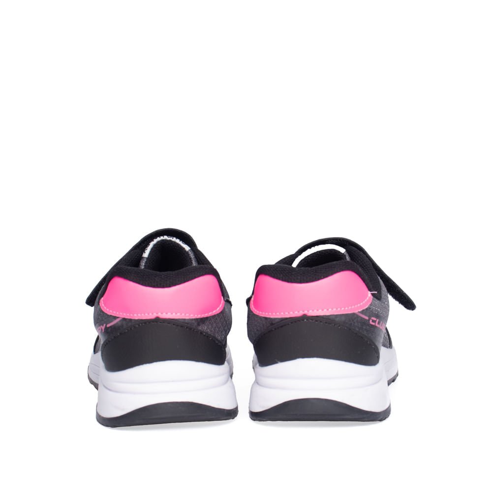 Tênis Infantil Club Happy Action Cinza Escuro/Rosa Cinza Escuro 3