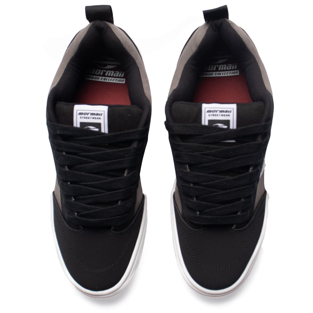 Tênis Masculino Mormaii Urban Killian Preto/Cinza Preto/Cinza 4