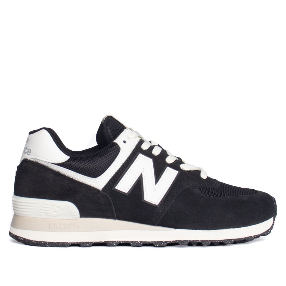 Tênis Unissex New Balance 574 Preto/Bege Claro