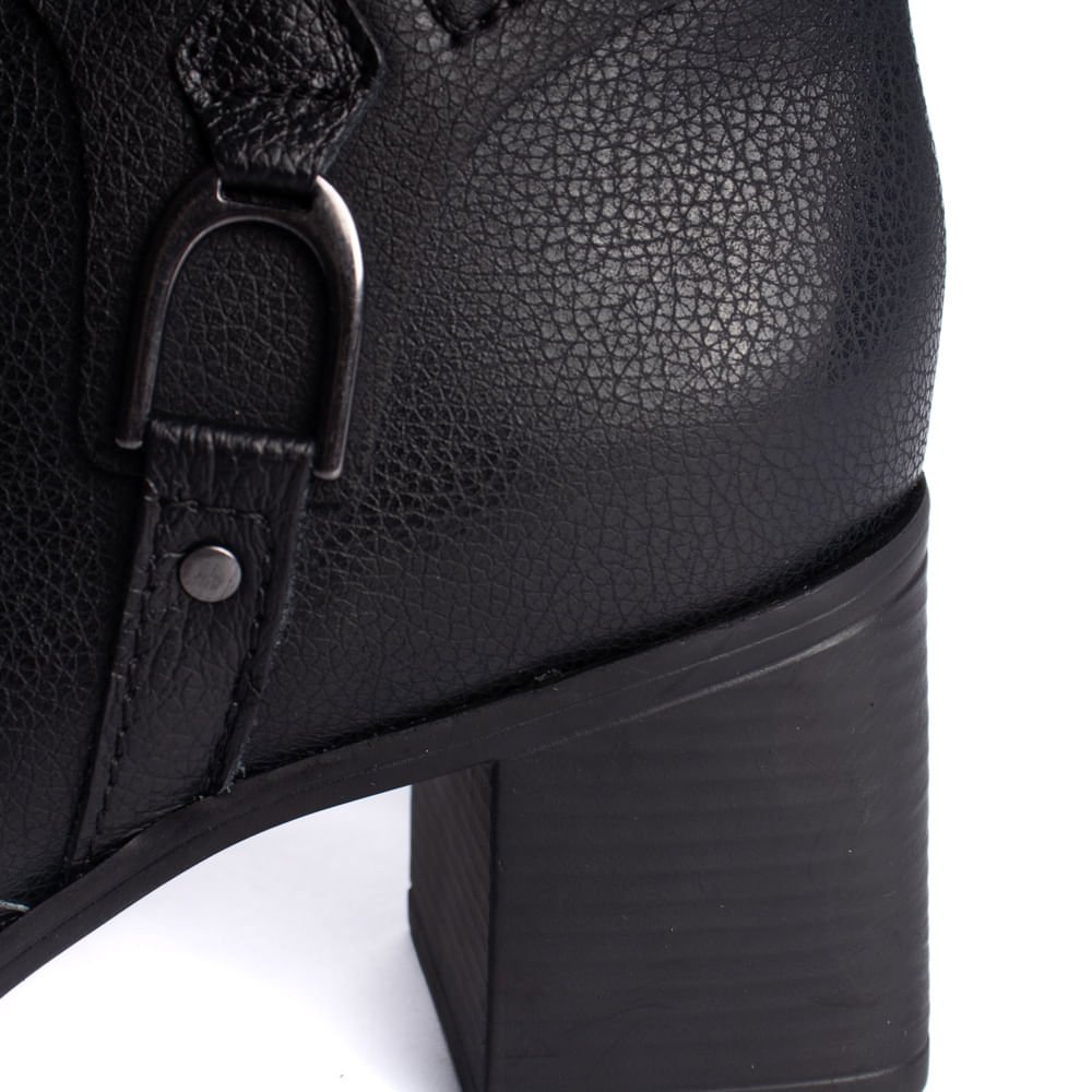 Bota Feminina Bottero Cano Curto Preto Preto 5