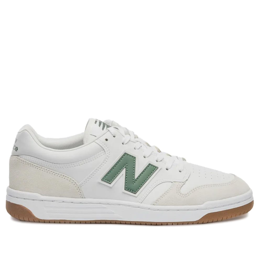 Tênis Masculino New Balance 480 Low Casual Branco