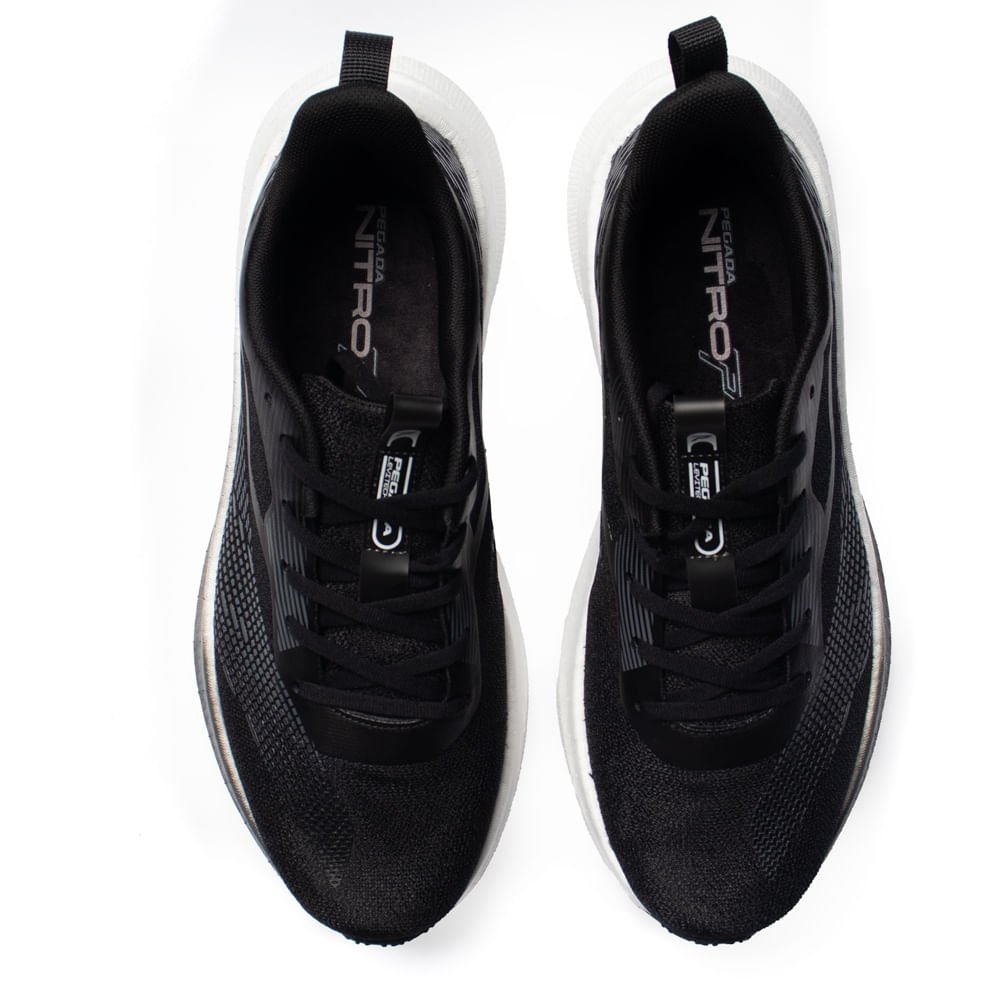Tênis Pegada Masculino Esportivo Preto Preto 4