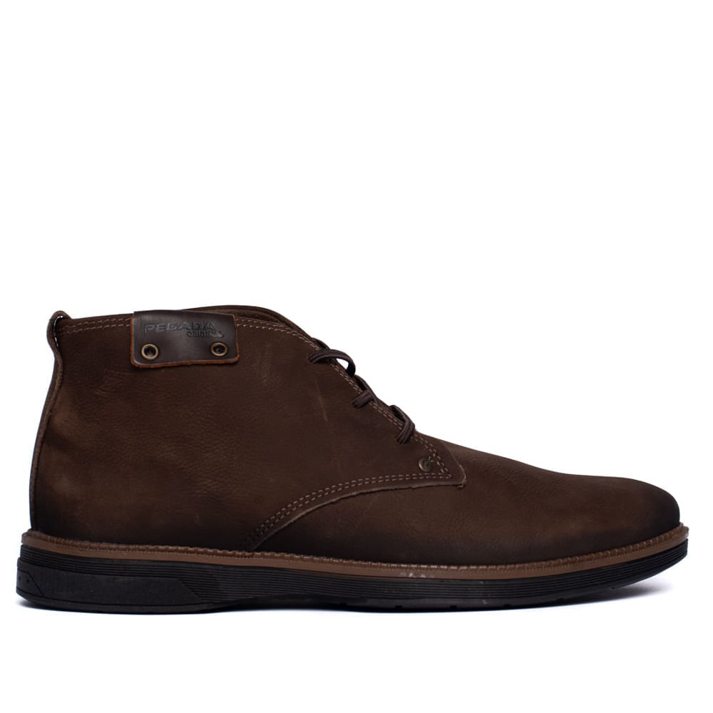 Bota Masculina Pegada Cardiff Couro Rustic Marrom