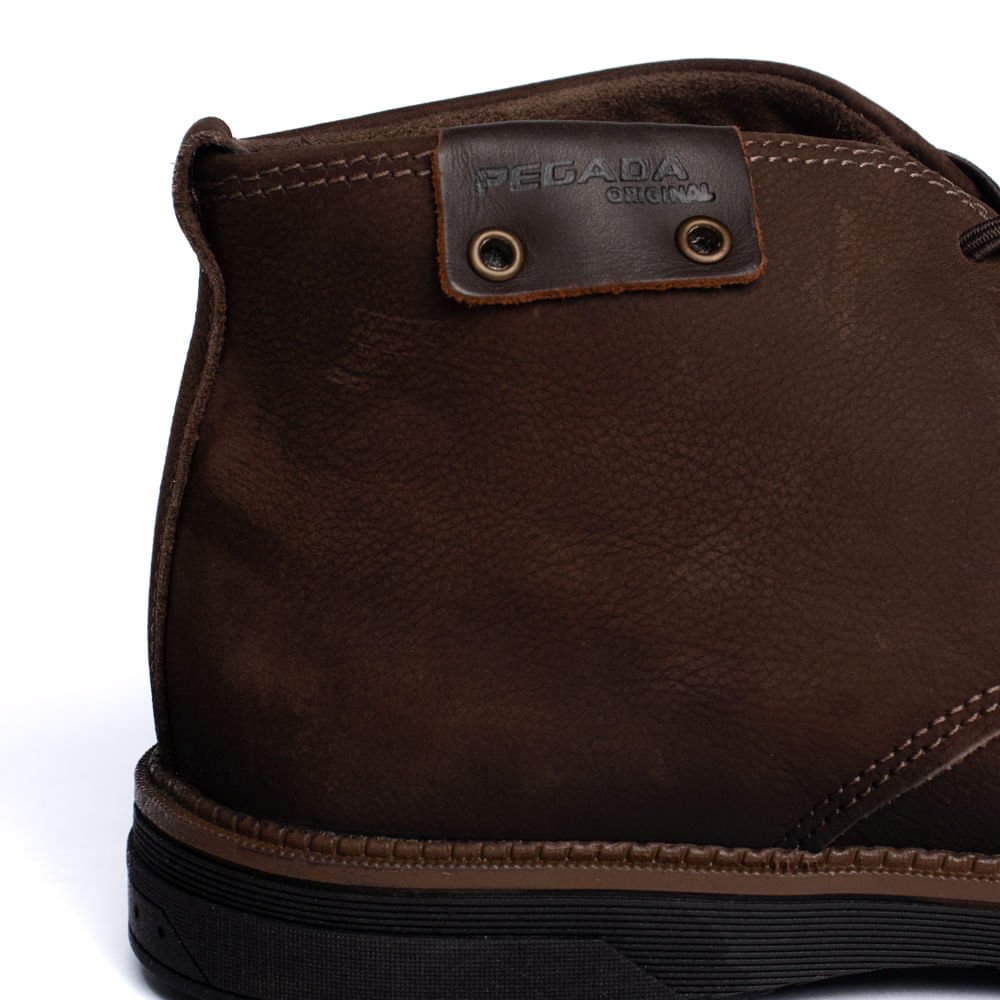Bota Masculina Pegada Cardiff Couro Rustic Marrom Marrom 5