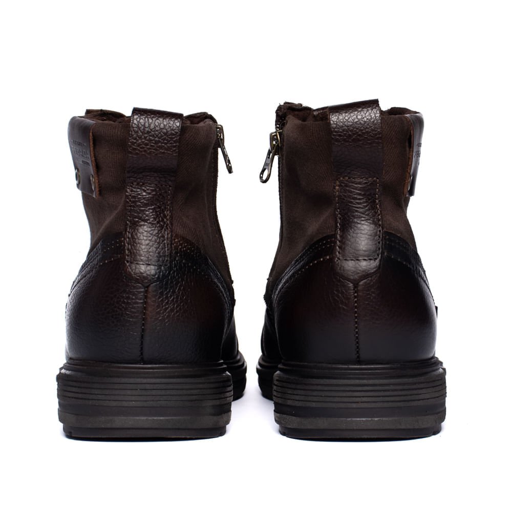 Bota Masculina Pegada Dubai Napa/Lona Marrom Marrom 3