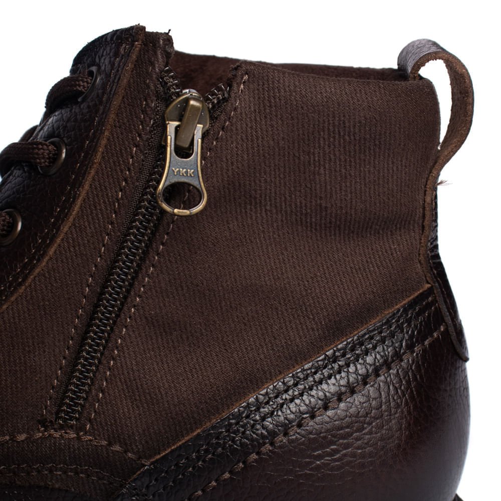 Bota Masculina Pegada Dubai Napa/Lona Marrom Marrom 6