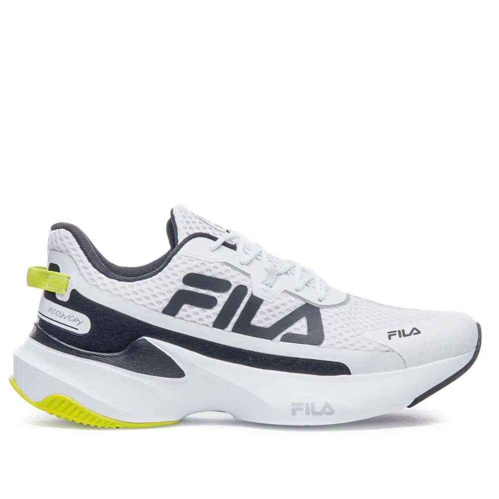 Tênis Masculino Fila Recovery Branco/Preto