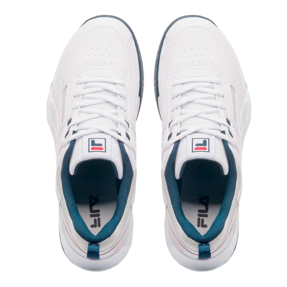Tênis Masculino Fila Precision Branco/Marinho Branco/Marinho 4