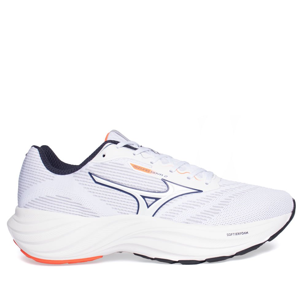 Tênis Masculino Mizuno Goya 2 Cinza Claro/Laranja