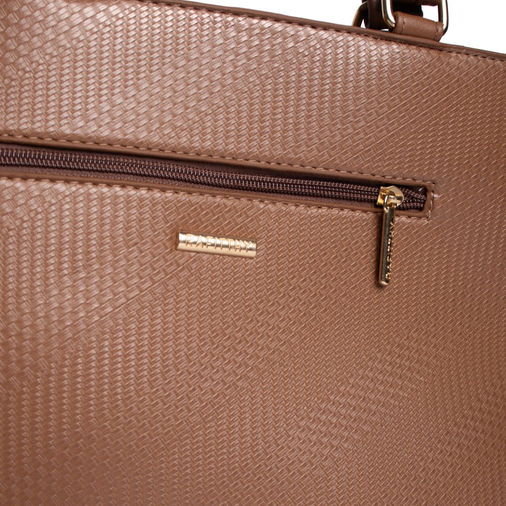Bolsa Feminina Rafitthy Tiracolo Média Texturizada Café Café 4