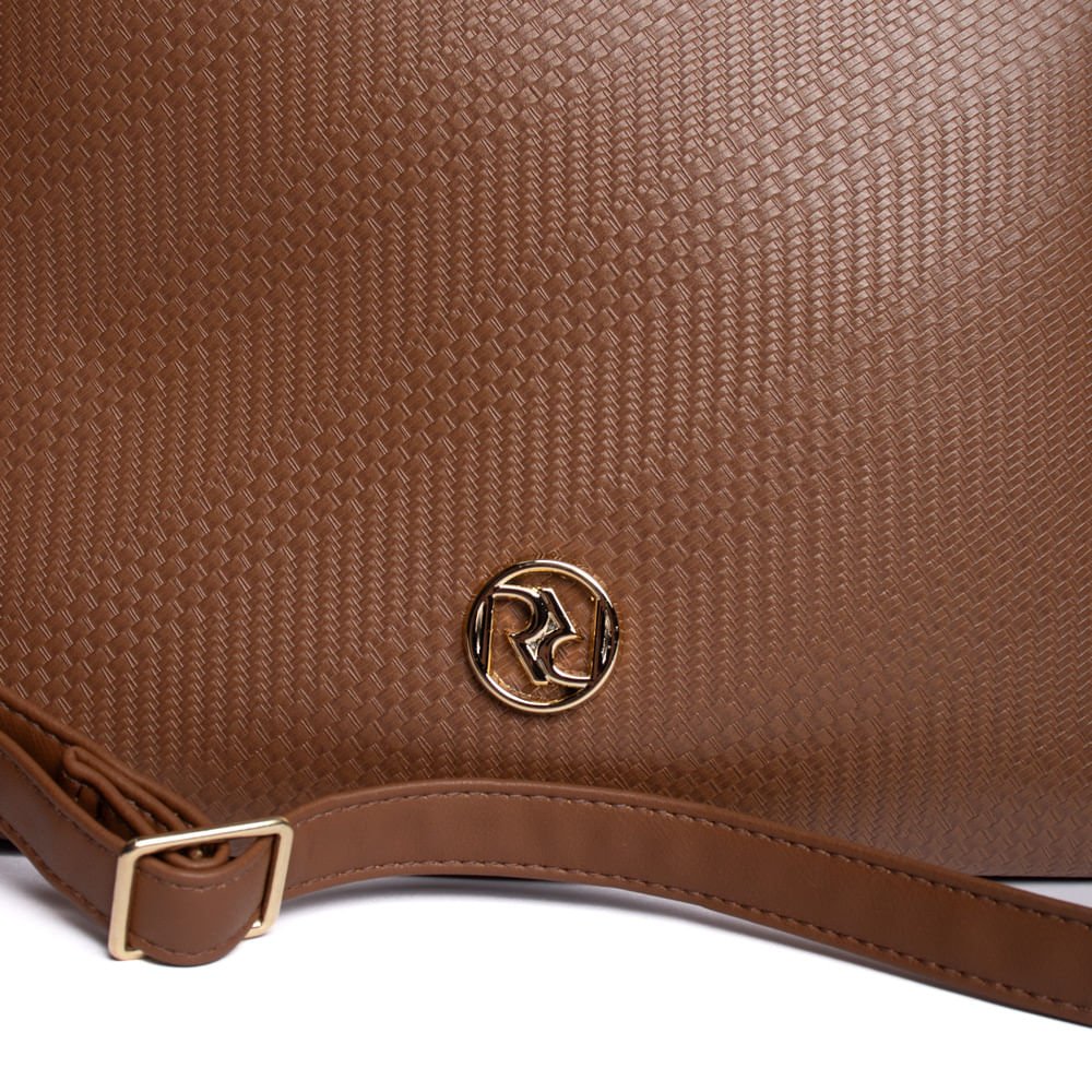 Bolsa Feminina Rafitthy Tiracolo Média Texturizada Café Café 5