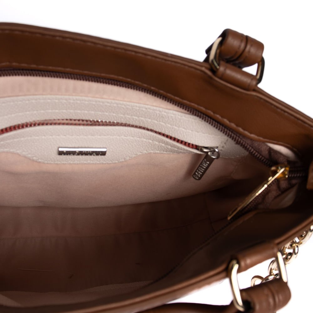 Bolsa Feminina Rafitthy Tiracolo Média Texturizada Café Café 6