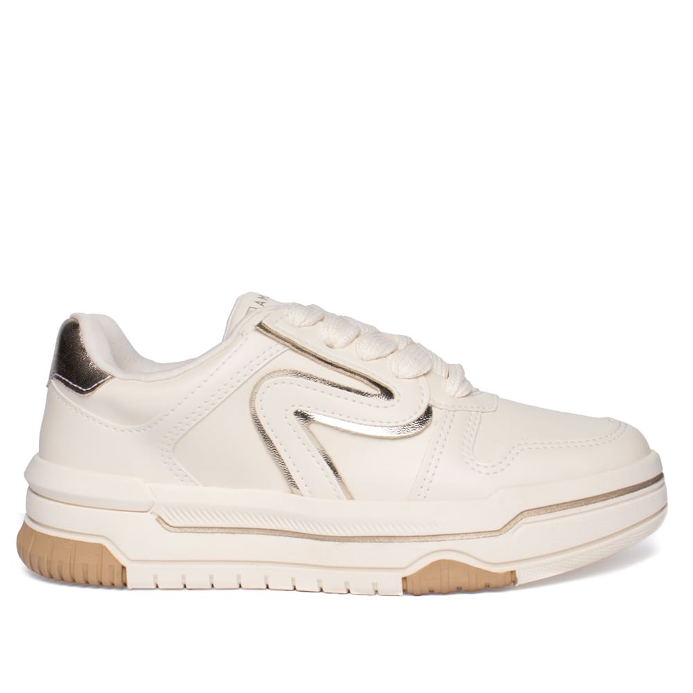 Tênis Feminino Ramarim Casual Creme/Coconut