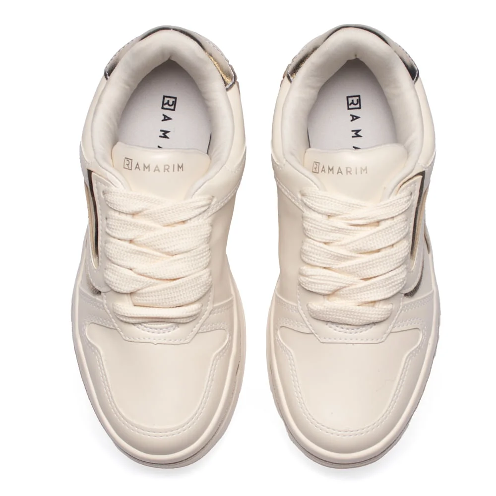 Tênis Feminino Ramarim Casual Creme/Coconut Creme 4
